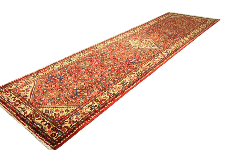 Løber Persisk tæppe - Nomadisk - 437 x 123 cm - rød