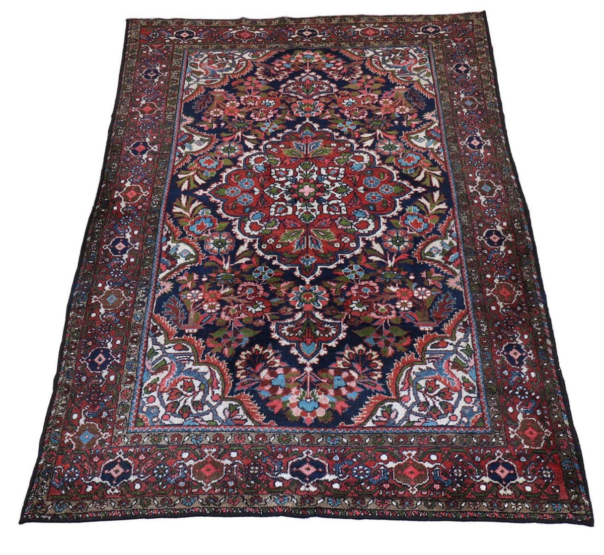 Persisk tæppe - Nomadisk - 205 x 142 cm - mørkeblå