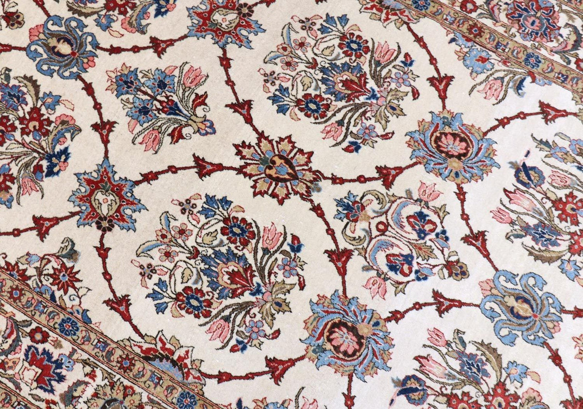 Persisk tæppe - Ghom - 204 x 135 cm - beige