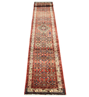 Løber Persisk tæppe - Nomadisk - 470 x 85 cm - grå