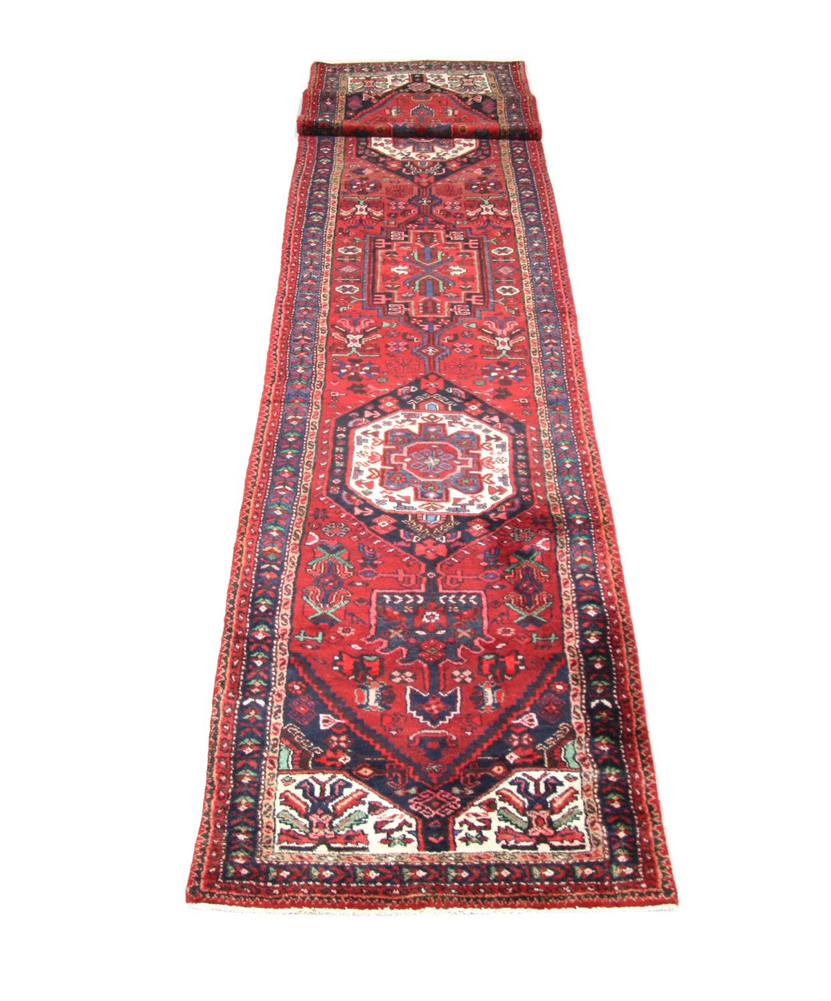 Løber Persisk tæppe - Nomadisk - 475 x 101 cm - rød