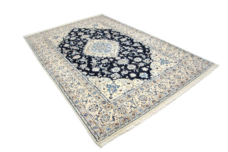 Persisk tæppe - Nain - Premium - 256 x 172 cm - mørkeblå