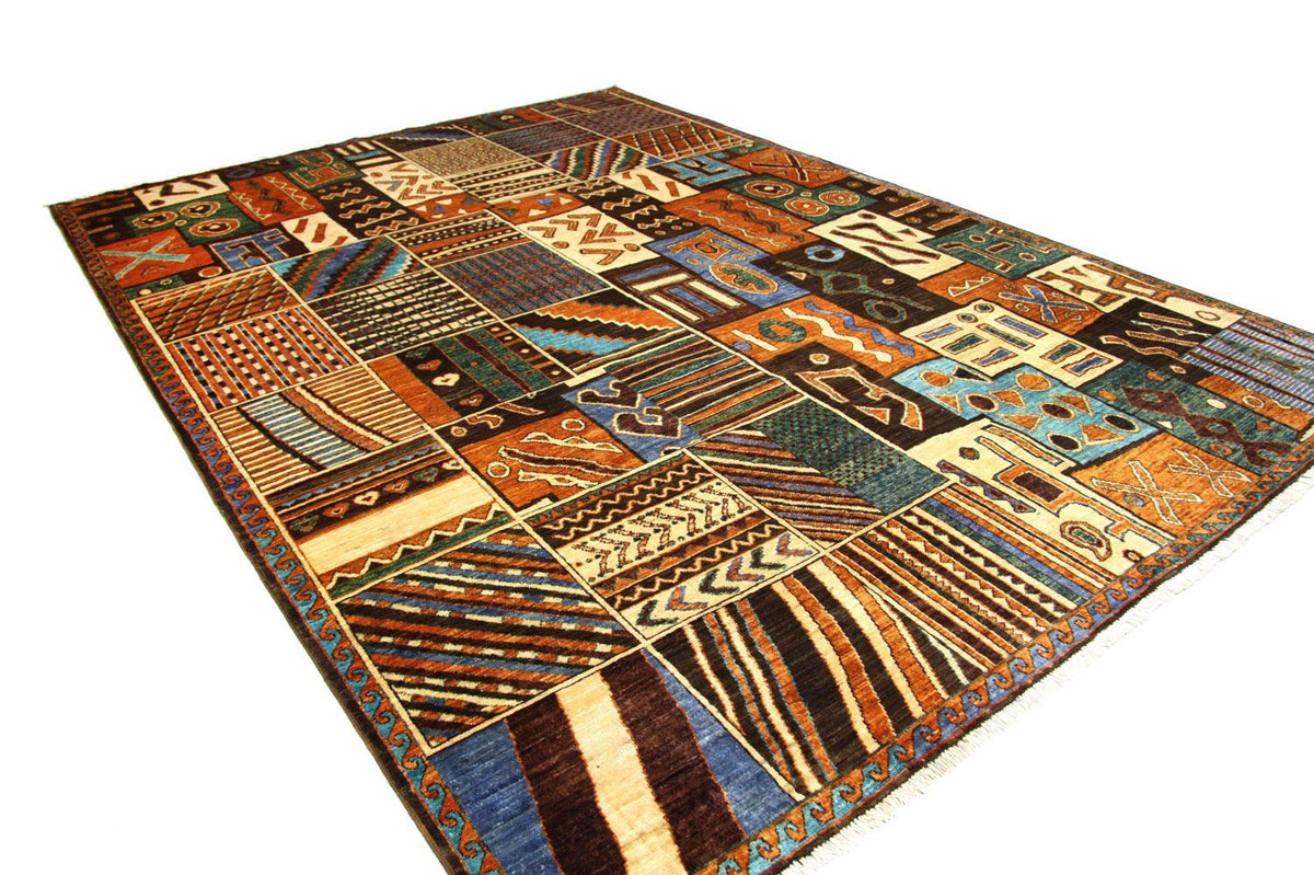 Afghansk tæppe - 305 x 220 cm - flerfarvet