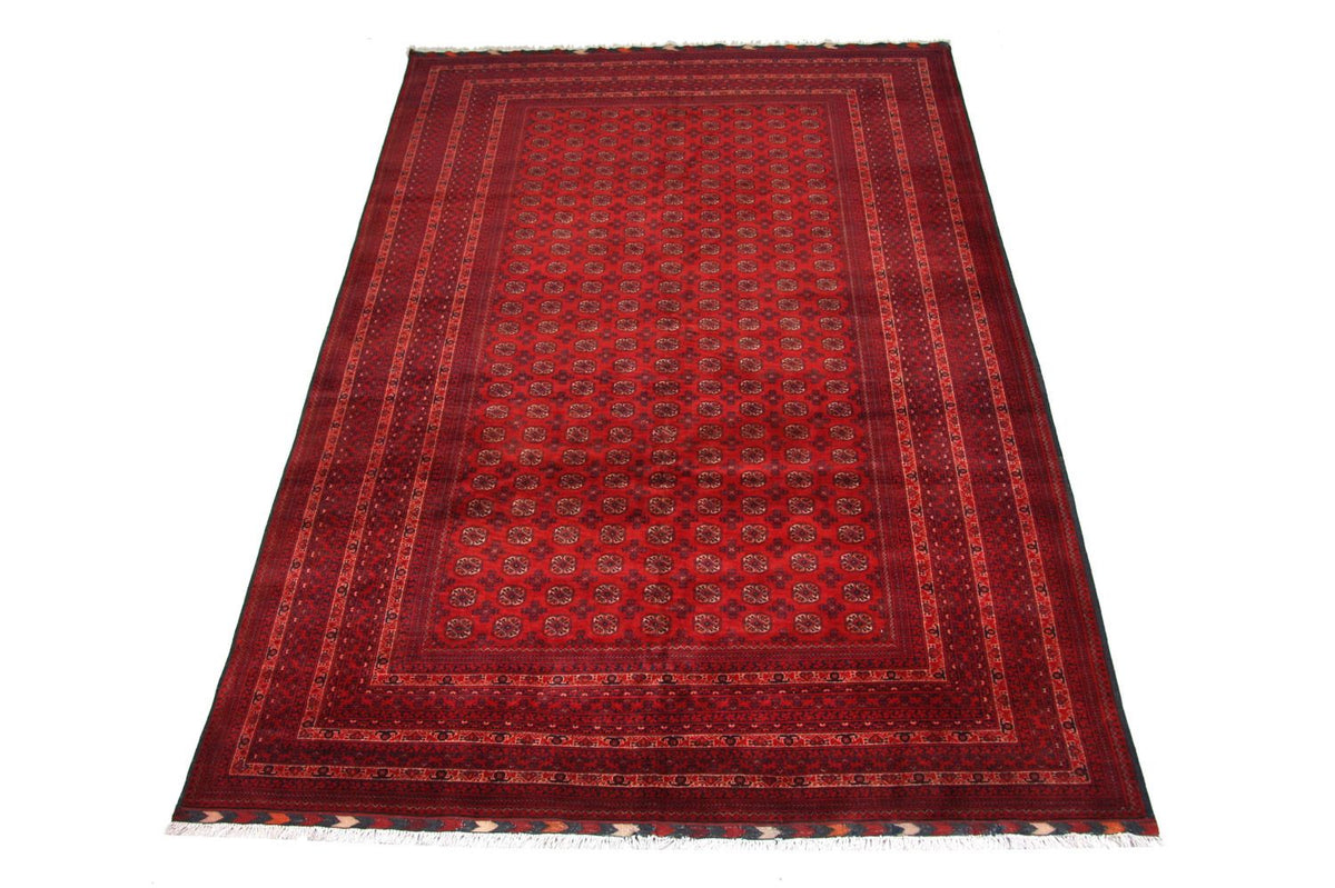 Afghansk tæppe - Bukhara - 293 x 192 cm - rød