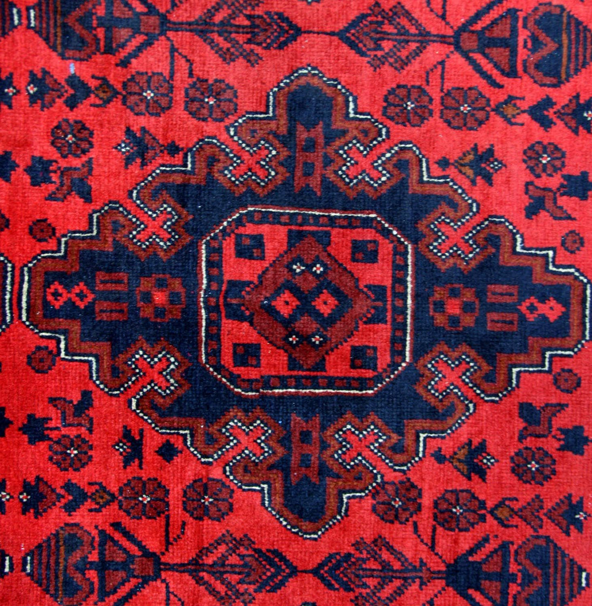 Afghansk tæppe - Kunduz - 292 x 197 cm - rød