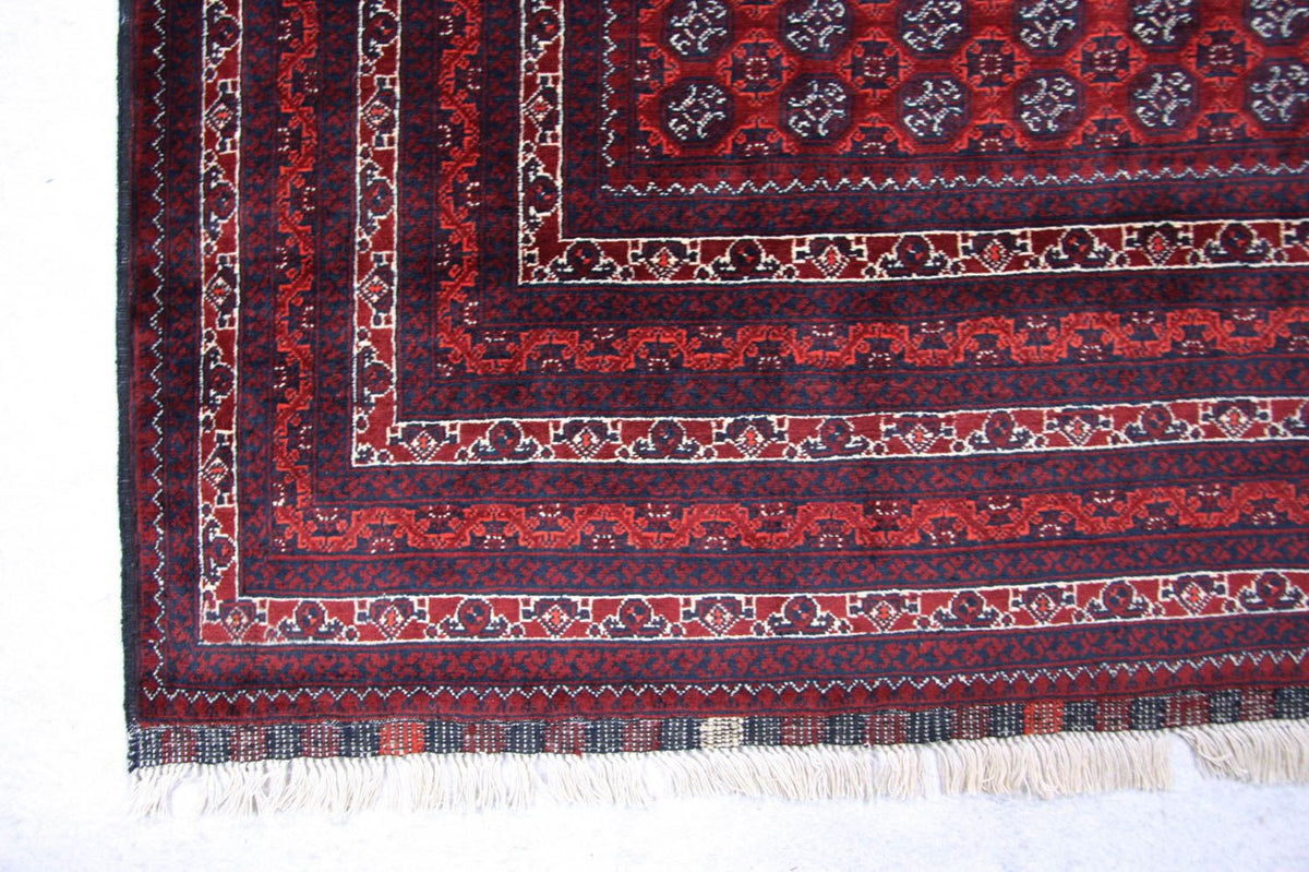Afghansk tæppe - Bukhara - 293 x 196 cm - rød