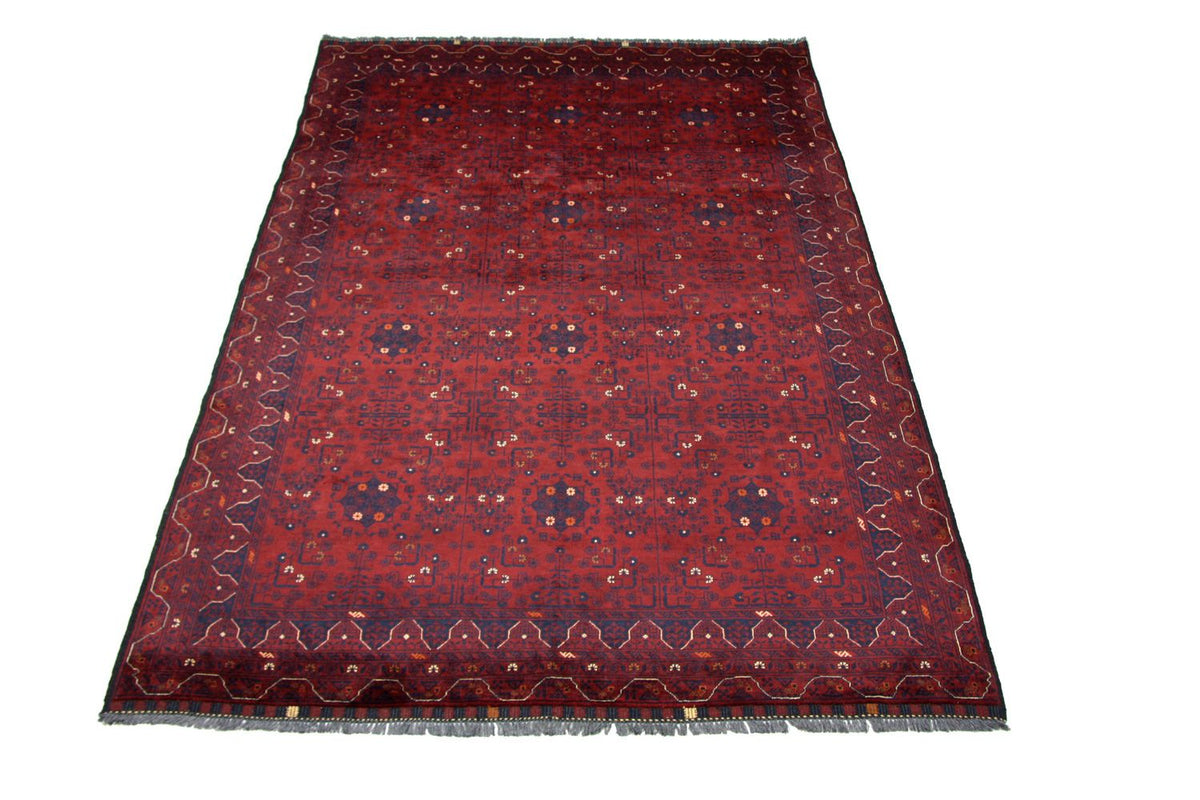 Afghansk tæppe - 293 x 196 cm - rød
