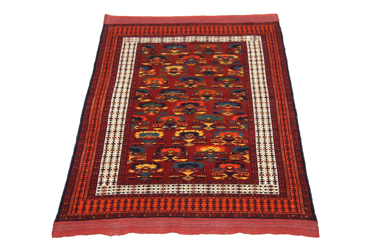 Afghansk tæppe - 160 x 130 cm - rust
