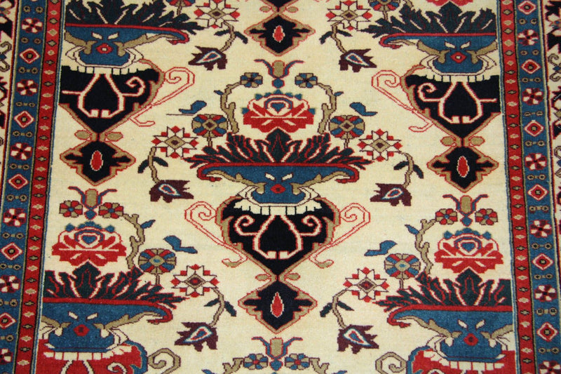 Afghansk tæppe - 135 x 114 cm - beige