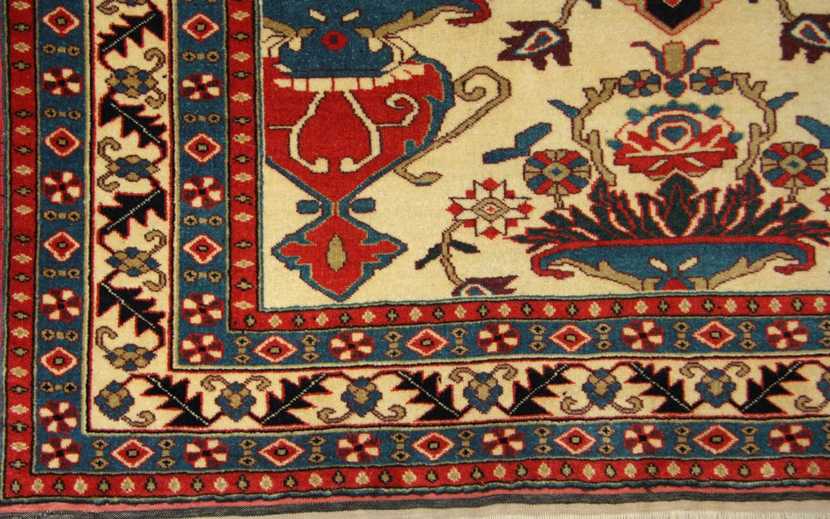 Afghansk tæppe - 135 x 114 cm - beige