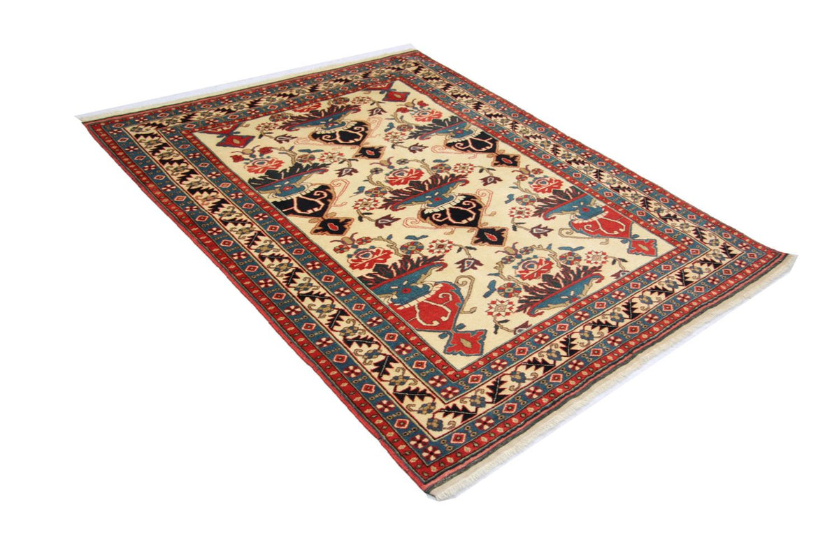 Afghansk tæppe - 135 x 114 cm - beige
