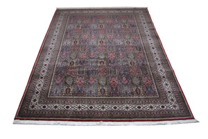 Persisk tæppe - Nomadisk - 351 x 256 cm - blå