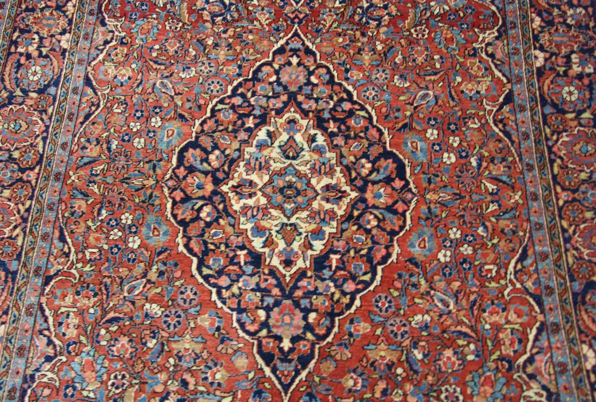 Persisk tæppe - Keshan - 212 x 130 cm - brun