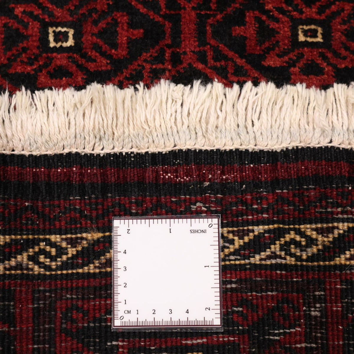 Løber Baluch-tæppe - 203 x 101 cm - mørkerød