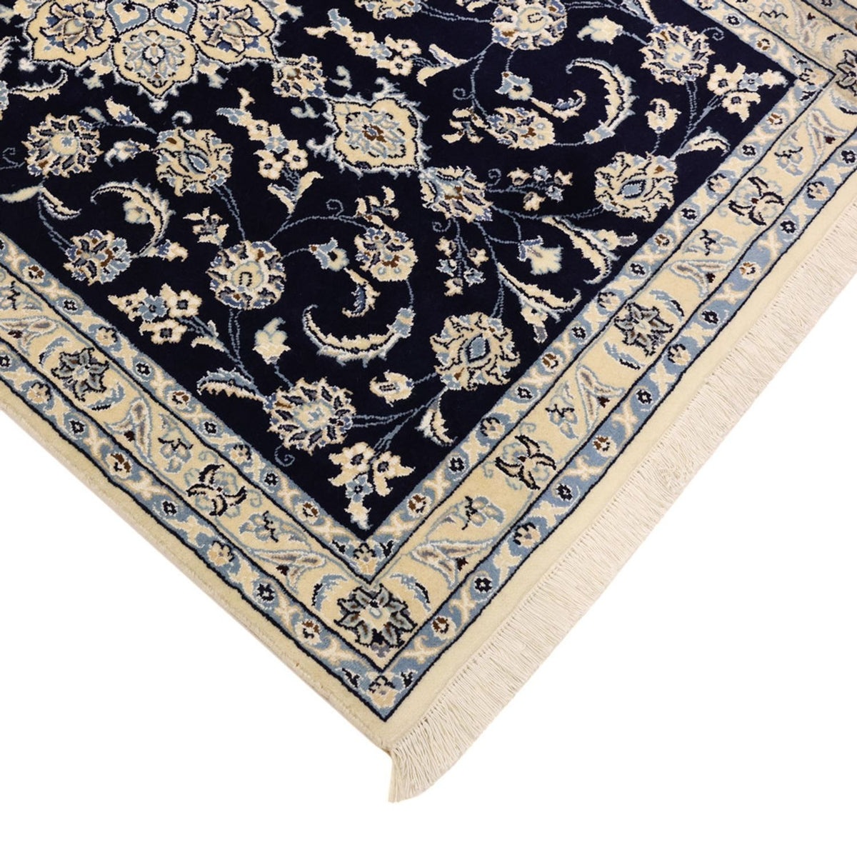 Persisk tæppe - Nain - Royal - Royal - 136 x 89 cm - mørkeblå