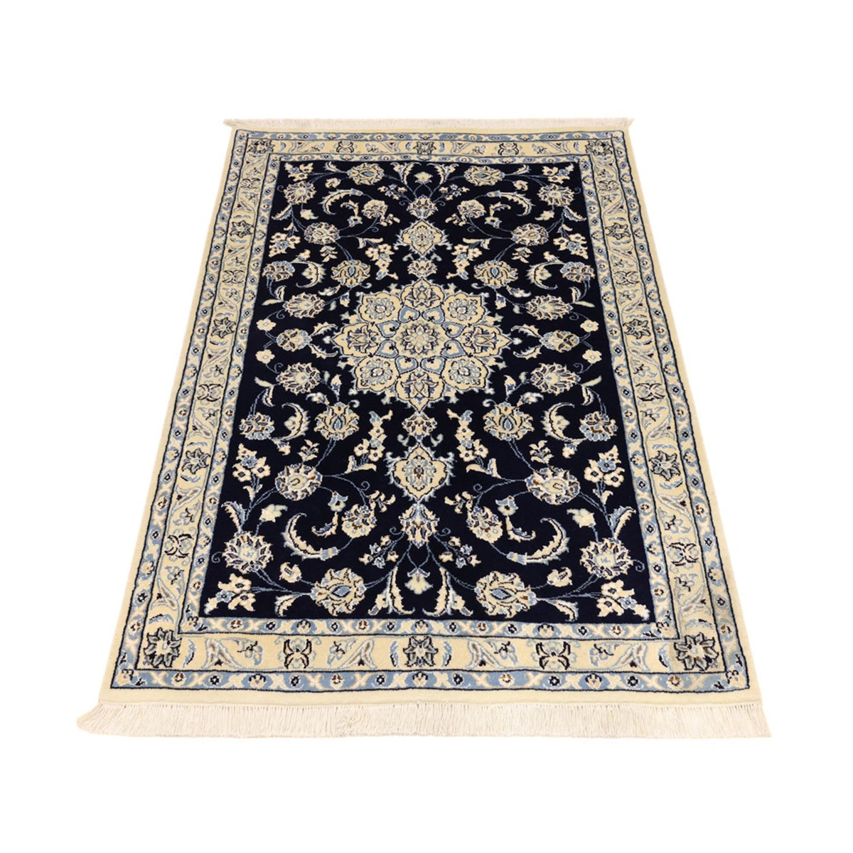 Persisk tæppe - Nain - Royal - Royal - 136 x 89 cm - mørkeblå