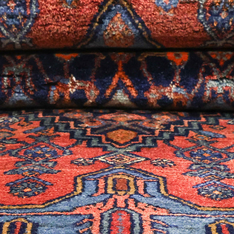 Persisk tæppe - Bijar - 257 x 143 cm - mørkerød