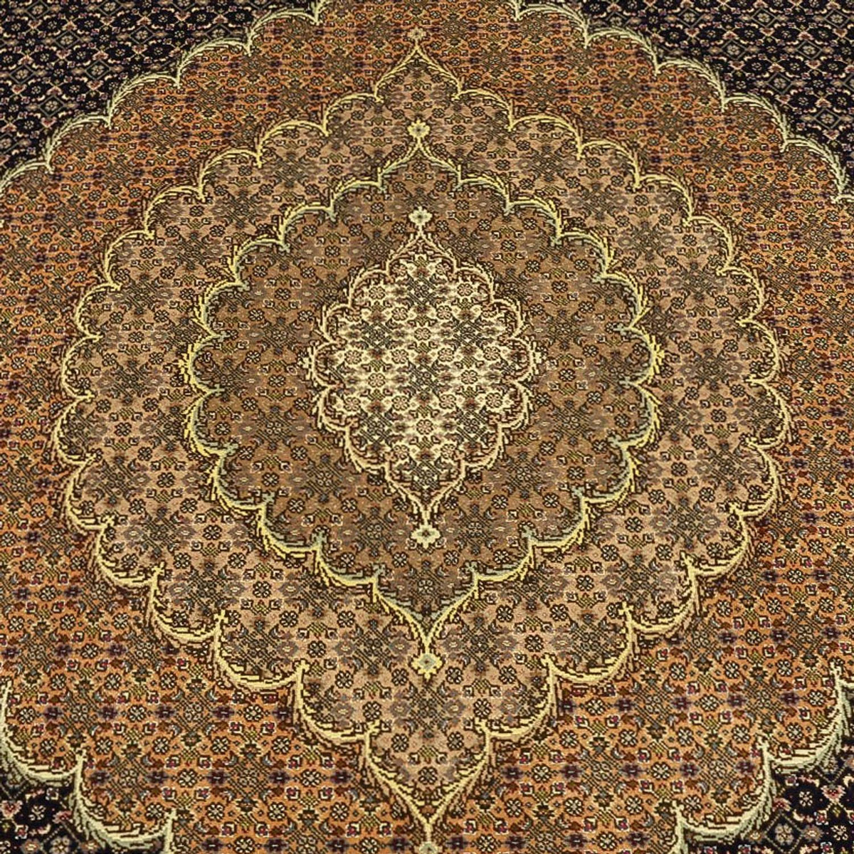 Persisk tæppe - Tabriz - Royal - Royal - 350 x 249 cm - mørkebrun