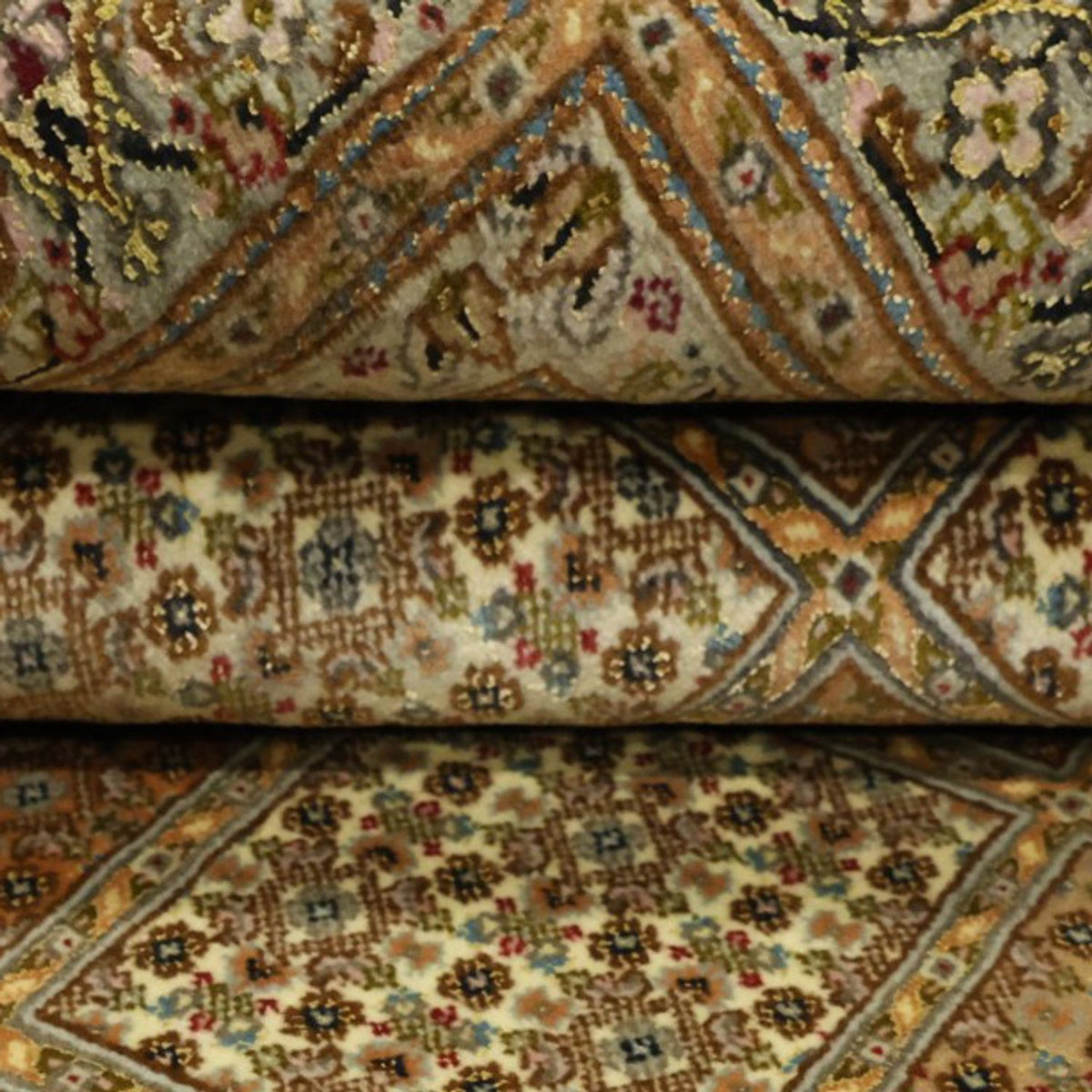 Persisk tæppe - Tabriz - Royal - Royal - 207 x 151 cm - mørk beige