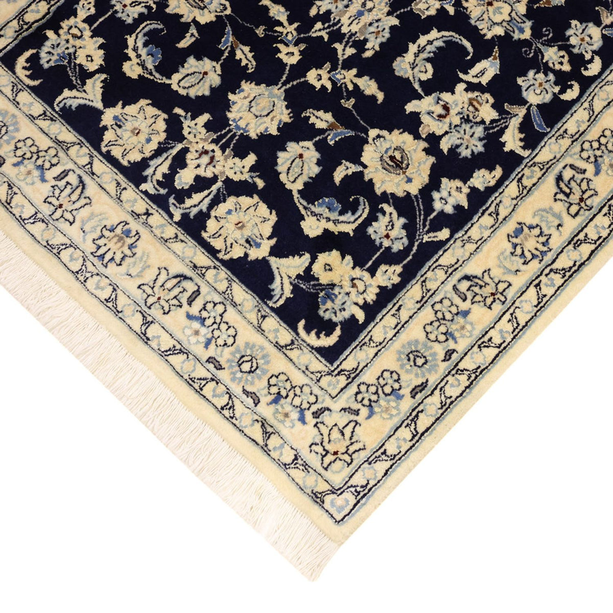 Persisk tæppe - Nain - Royal - Royal - 114 x 78 cm - mørkeblå