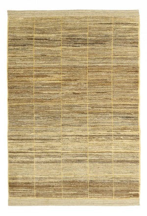Gabbeh Tæppe - Loribaft Persisk - 141 x 104 cm - beige