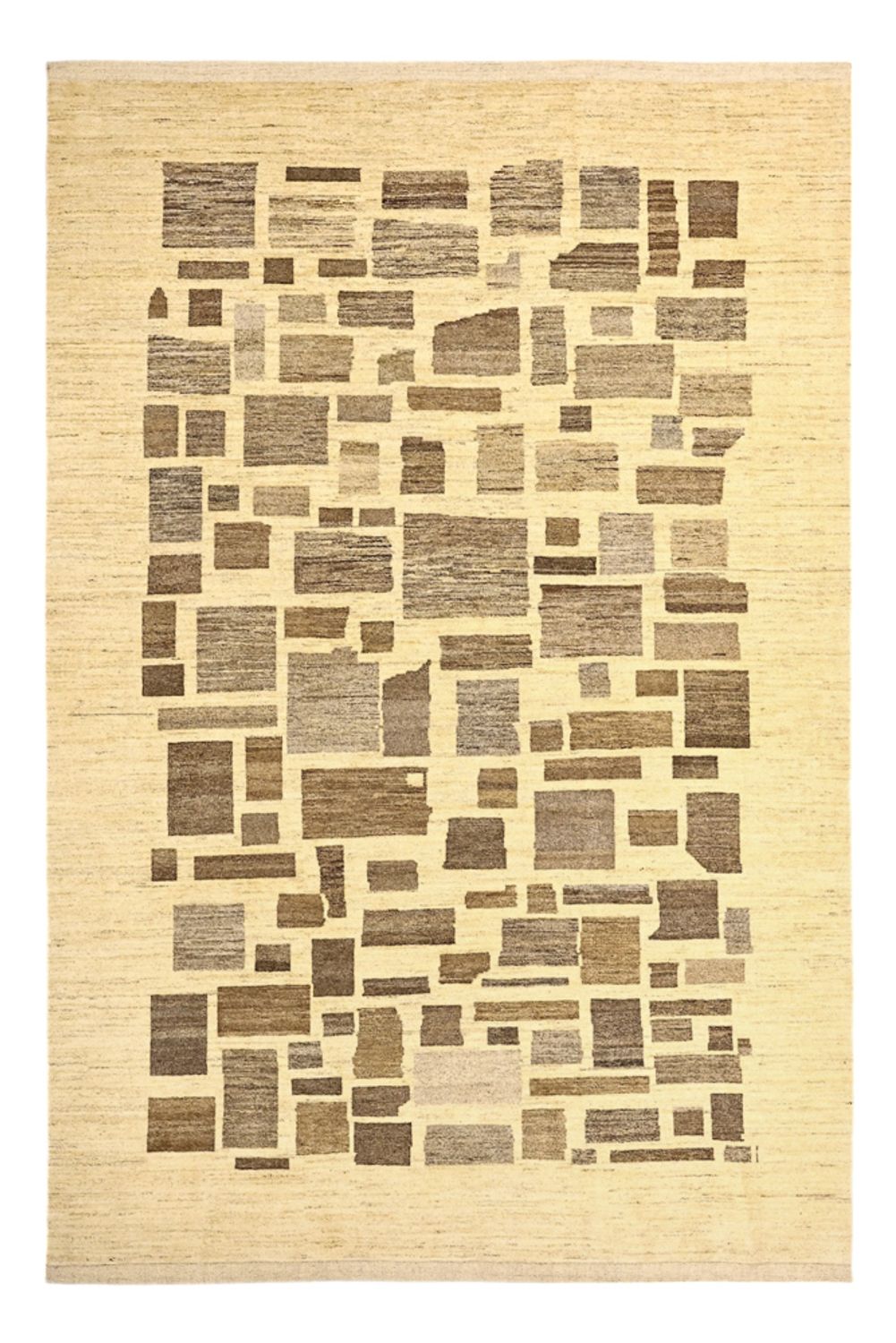 Gabbeh Tæppe - Loribaft Persisk - 287 x 200 cm - lys beige