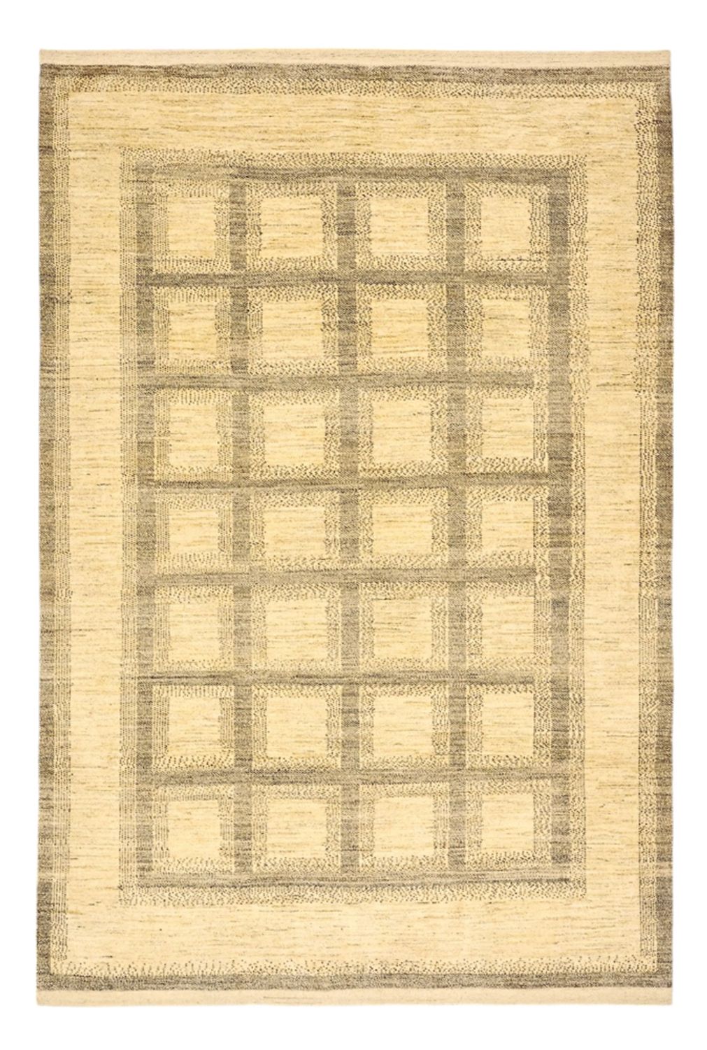 Gabbeh Tæppe - Loribaft Persisk - 277 x 199 cm - lys beige