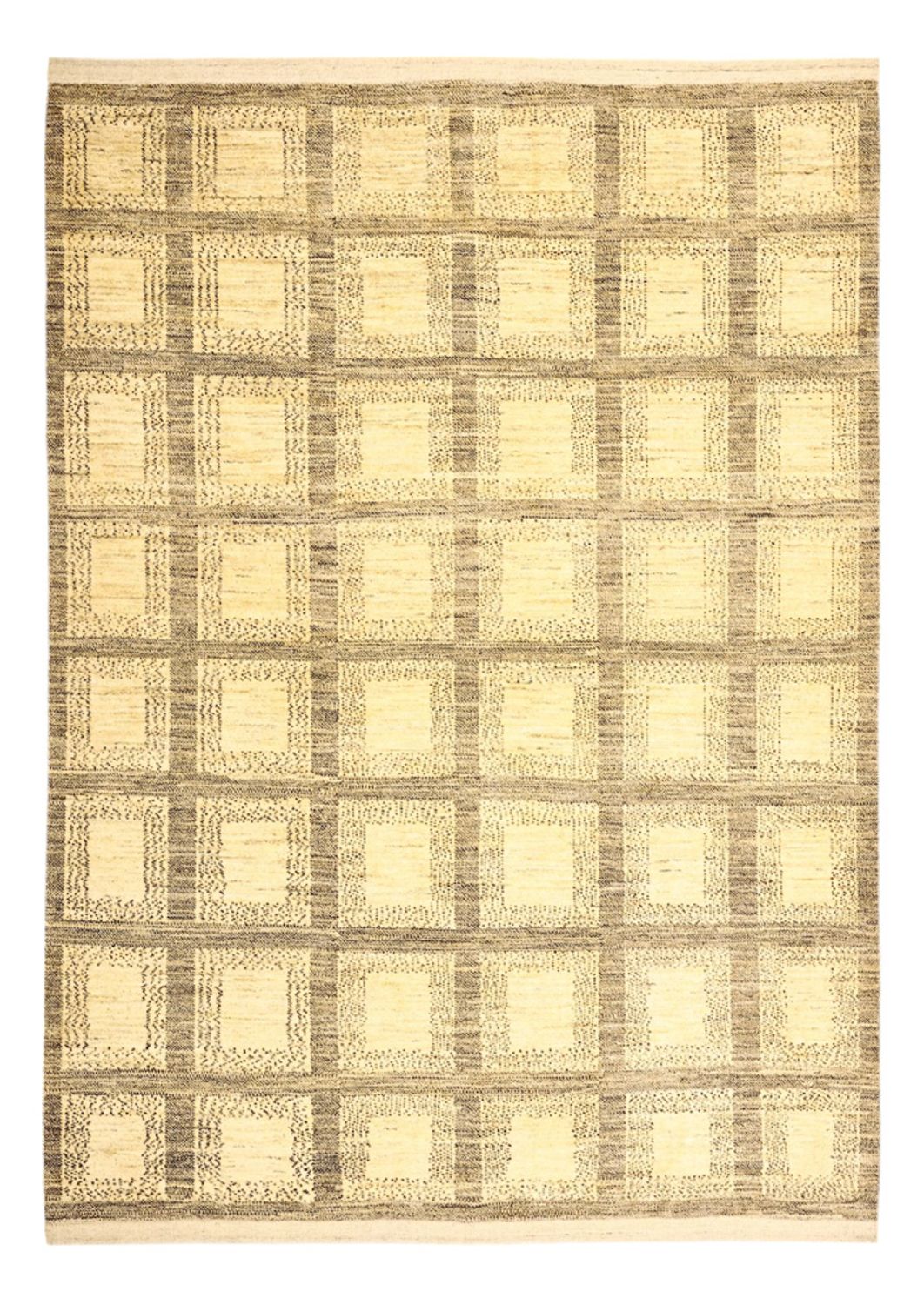 Gabbeh Tæppe - Loribaft Persisk - 230 x 174 cm - lys beige