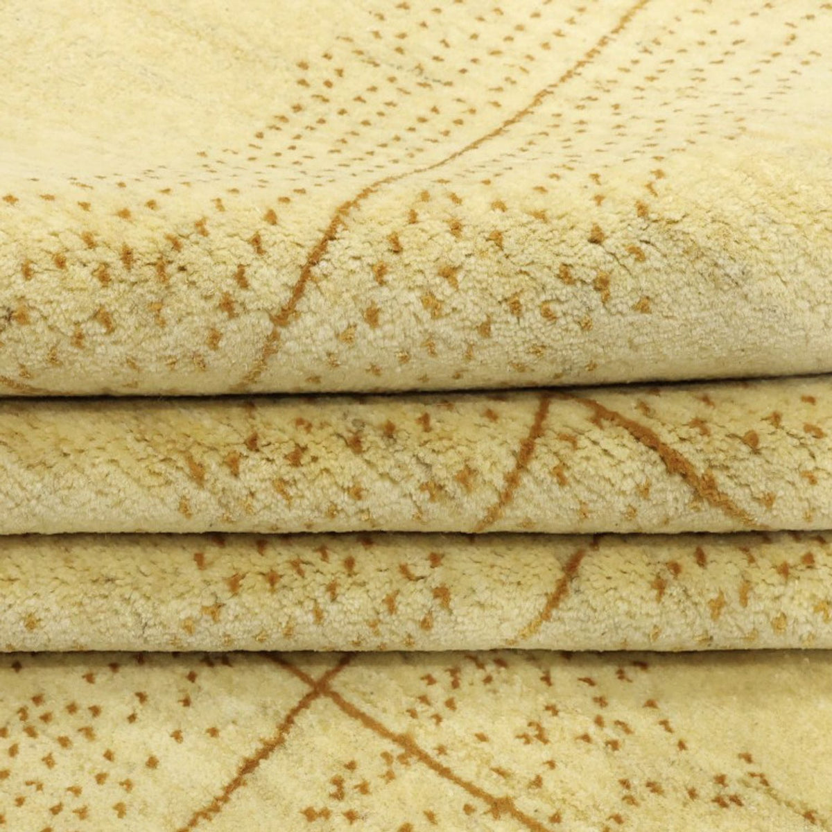 Gabbeh Tæppe - Loribaft Persisk - 281 x 204 cm - lys beige