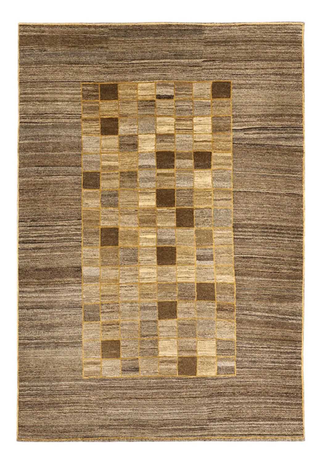 Gabbeh Tæppe - Loribaft Persisk - 290 x 205 cm - mørk beige