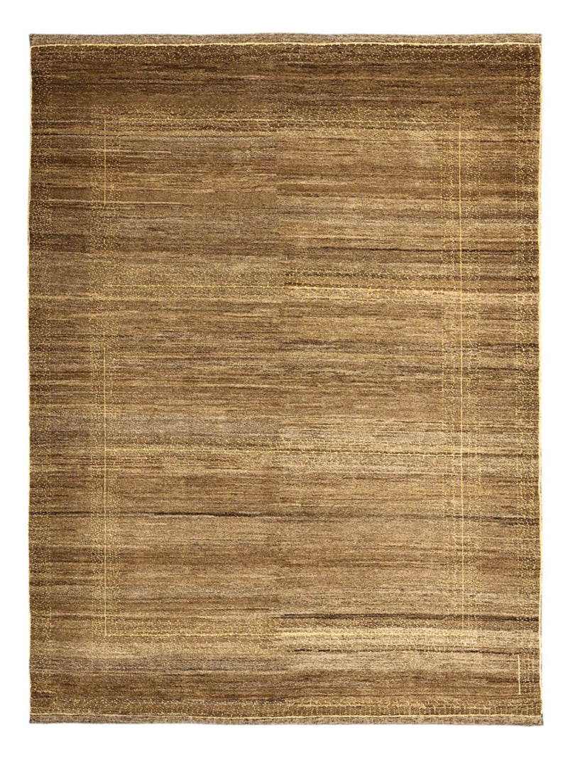 Gabbeh Tæppe - Loribaft Persisk - 227 x 173 cm - mørk beige