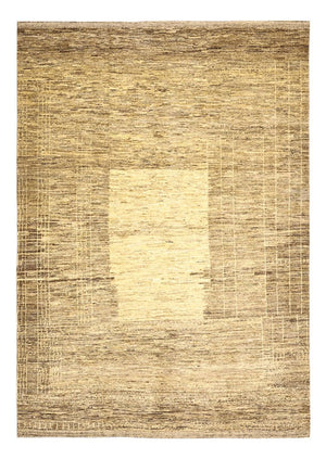 Gabbeh Tæppe - Loribaft Persisk - 232 x 168 cm - mørk beige