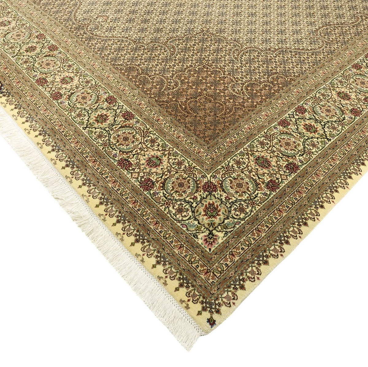 Persisk tæppe - Tabriz - Royal - Royal - 303 x 203 cm - mørk beige