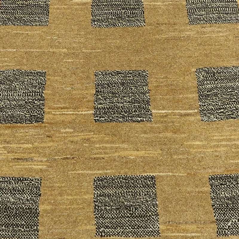 Gabbeh Tæppe - Loribaft Persisk firkantet  - 200 x 194 cm - mørk beige