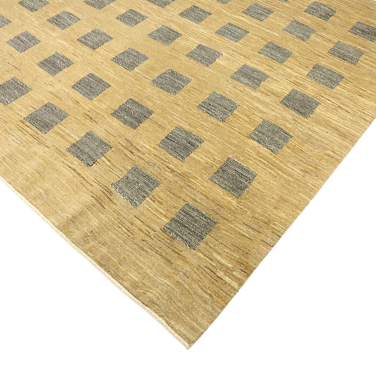 Gabbeh Tæppe - Loribaft Persisk firkantet  - 200 x 194 cm - mørk beige