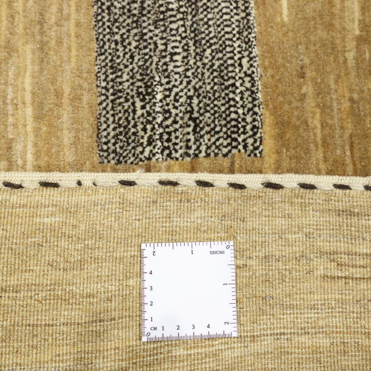 Gabbeh Tæppe - Loribaft Persisk firkantet  - 200 x 194 cm - mørk beige