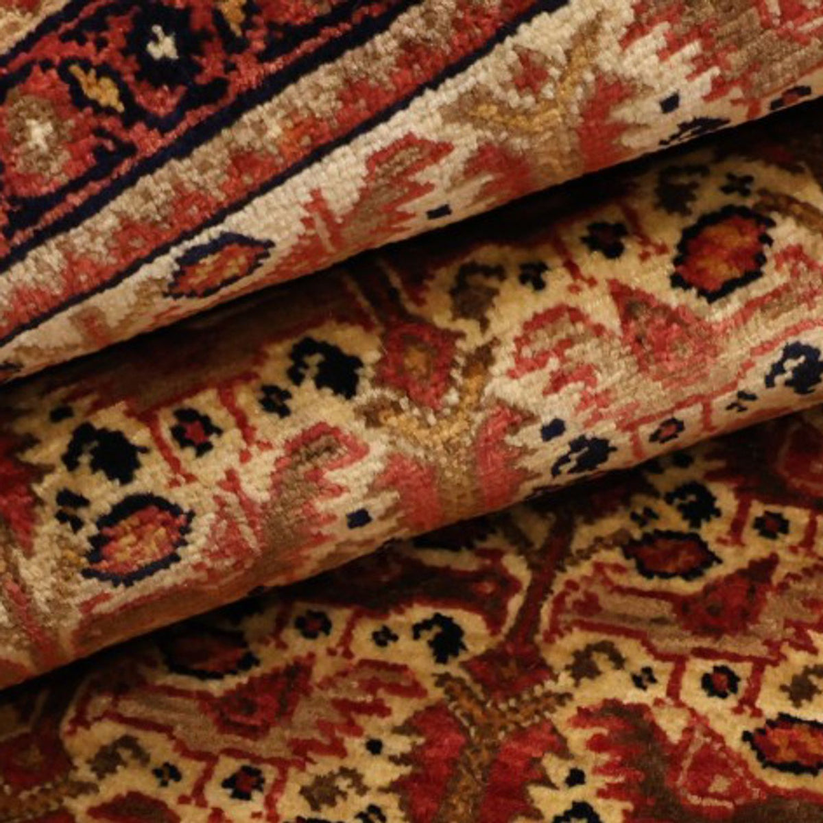 Løber Gabbeh Tæppe - Loribaft Persisk - 187 x 103 cm - brun