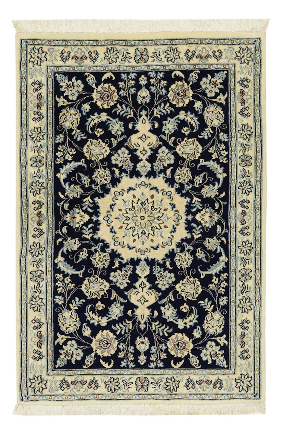 Persisk tæppe - Nain - Royal - Royal - 114 x 78 cm - mørkeblå