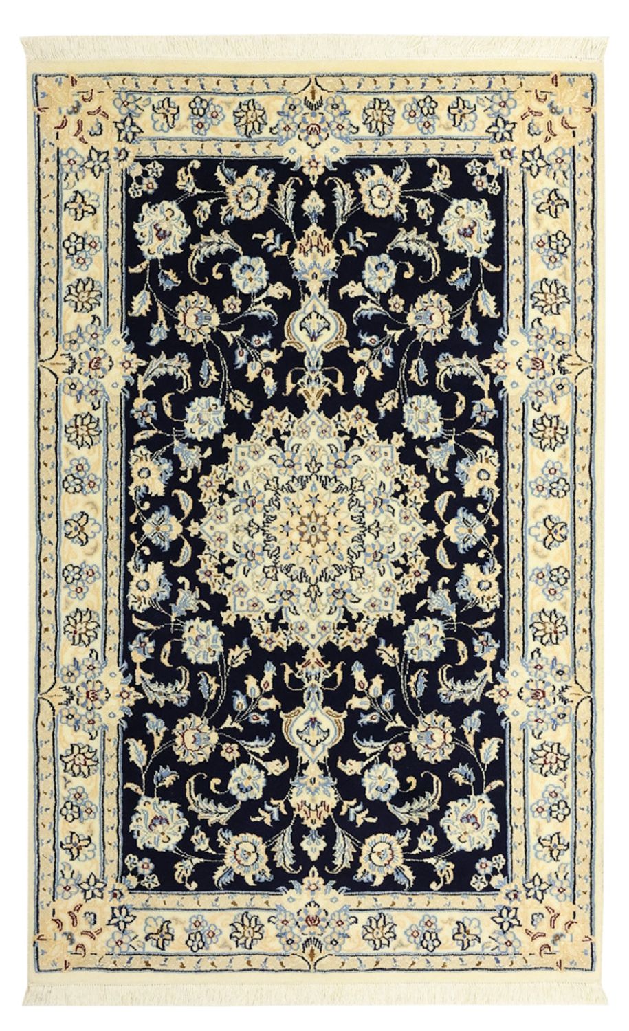 Persisk tæppe - Nain - Royal - Royal - 136 x 86 cm - mørkeblå