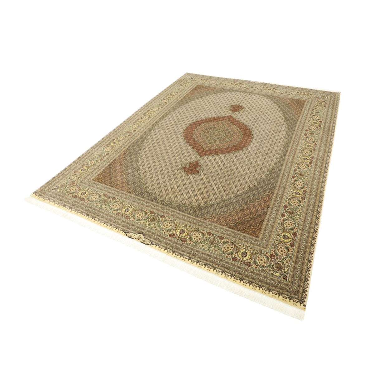 Persisk tæppe - Tabriz - Royal - Royal - 336 x 252 cm - taupe