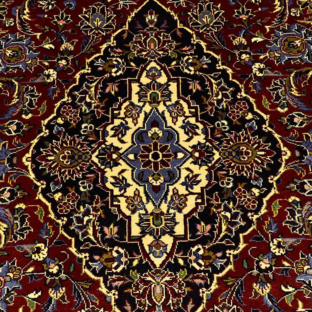 Persisk tæppe - Keshan - 222 x 144 cm - rød