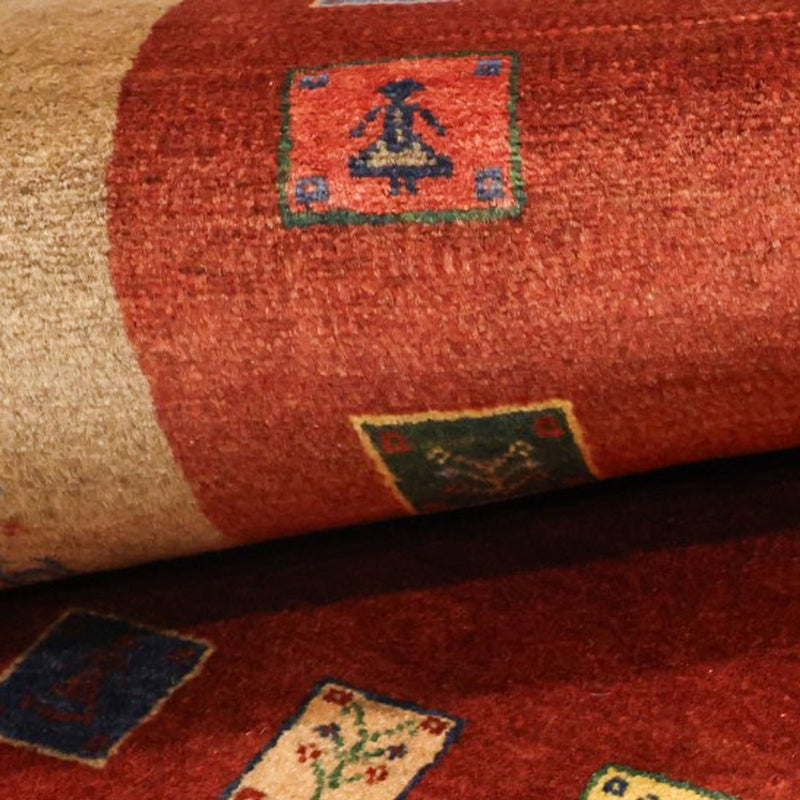 Gabbeh-tæppe - Kashkuli Persisk - 184 x 121 cm - rød