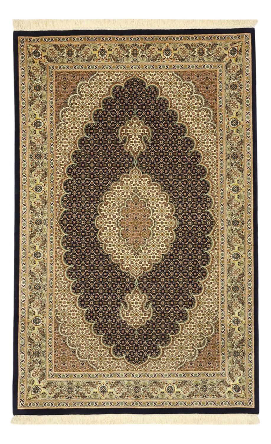 Persisk tæppe - Tabriz - Royal - Halskæde af silke - 160 x 98 cm - mørk beige