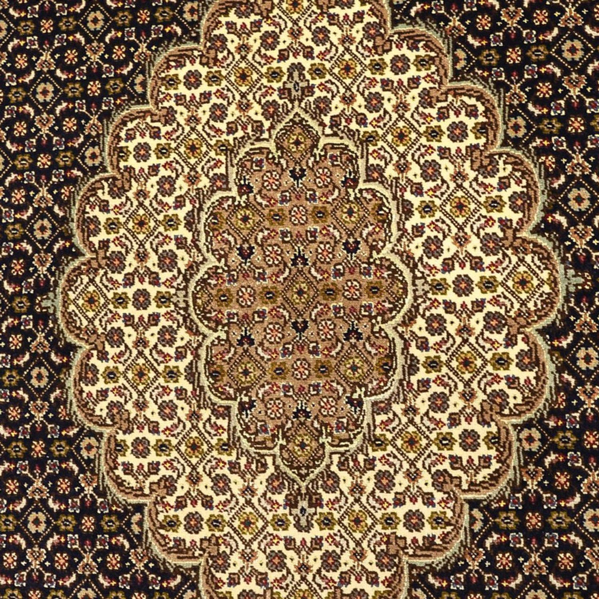 Persisk tæppe - Tabriz - Royal - Halskæde af silke - 160 x 98 cm - mørk beige