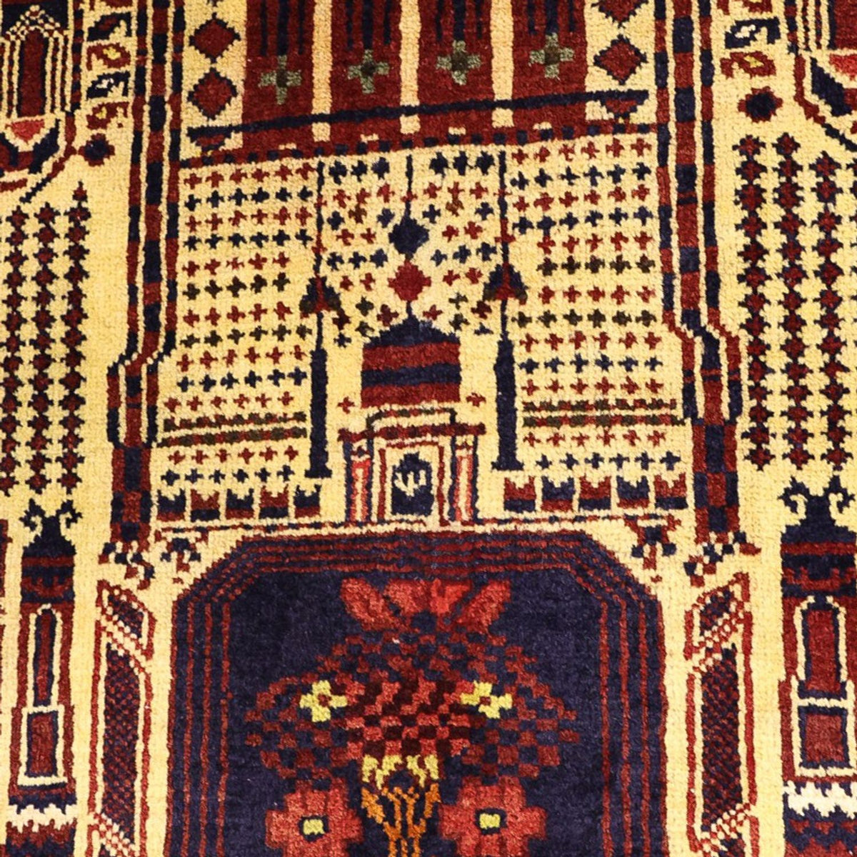 Baluch-tæppe - 142 x 96 cm - flerfarvet