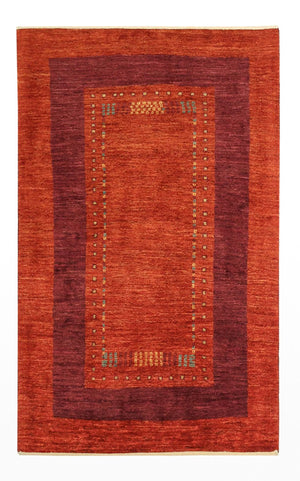 Gabbeh Tæppe - Loribaft Persisk - 128 x 78 cm - flerfarvet