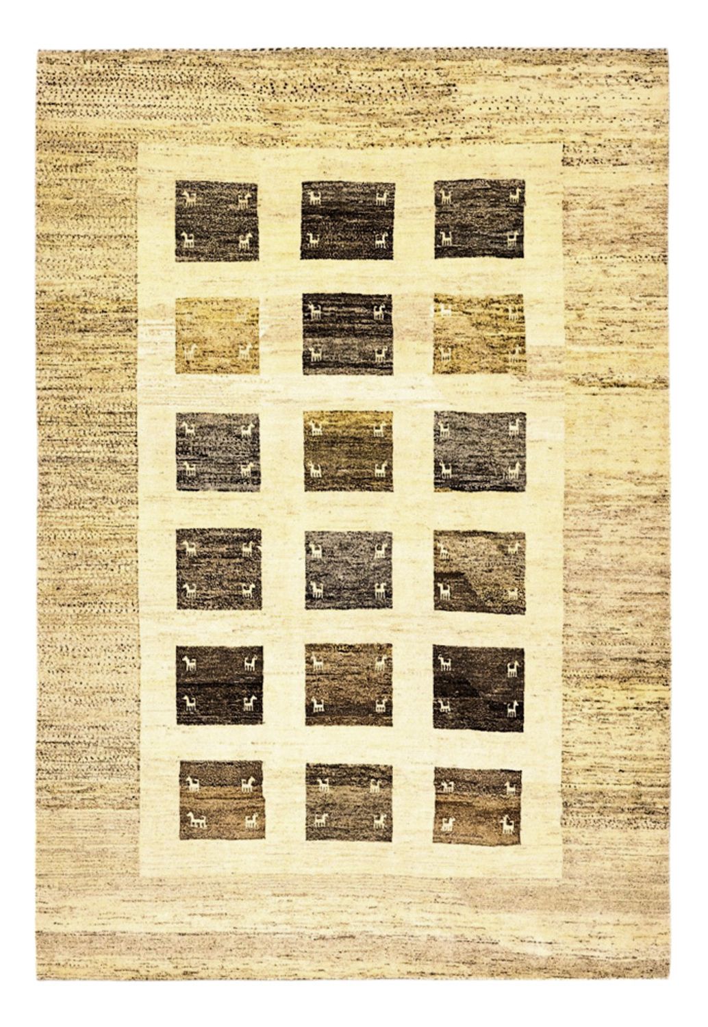 Gabbeh-tæppe - Persisk - 292 x 203 cm - flerfarvet