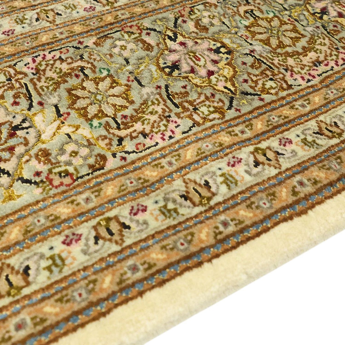 Persisk tæppe - Tabriz - Royal - 208 x 149 cm - mørk beige