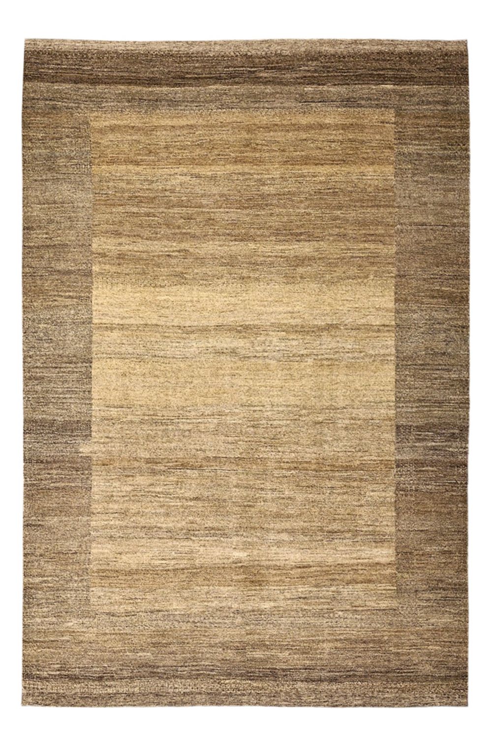 Gabbeh Tæppe - Loribaft Persisk - 230 x 163 cm - mørk beige