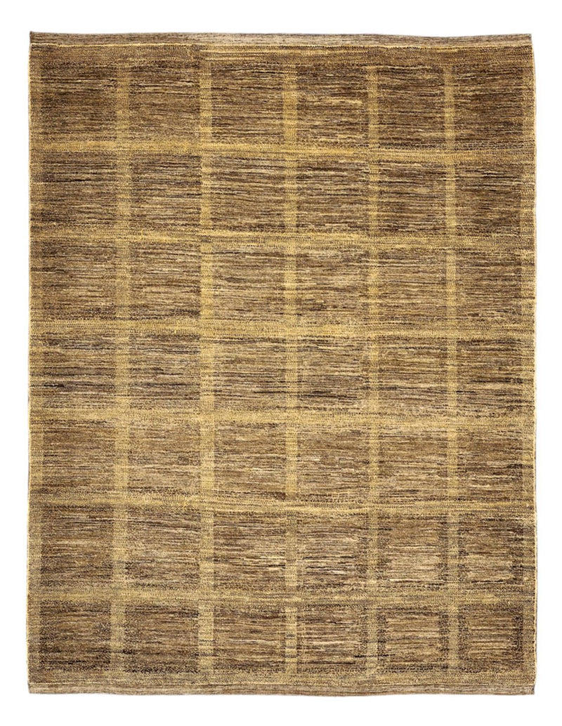 Gabbeh Tæppe - Loribaft Persisk - 242 x 194 cm - mørk beige